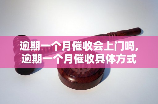 逾期一个月催收会上门吗,逾期一个月催收具体方式