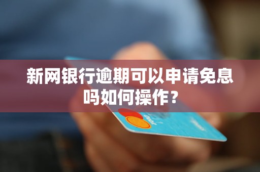 新网银行逾期可以申请免息吗如何操作？