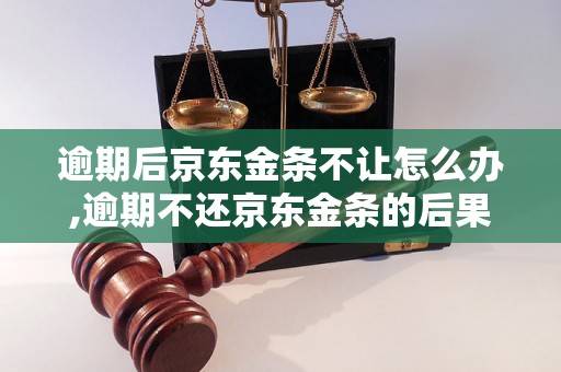 逾期后京东金条不让怎么办,逾期不还京东金条的后果