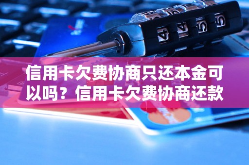 信用卡欠费协商只还本金可以吗？信用卡欠费协商还款方式详解