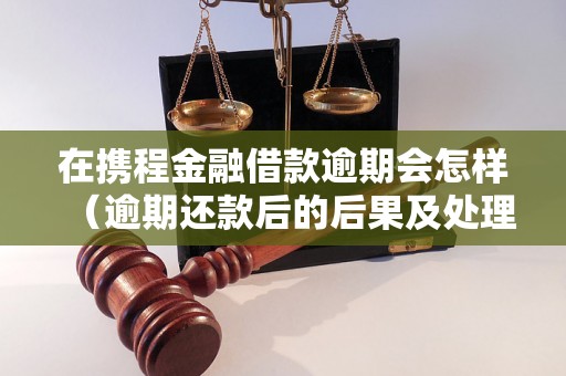 在携程金融借款逾期会怎样（逾期还款后的后果及处理方式）