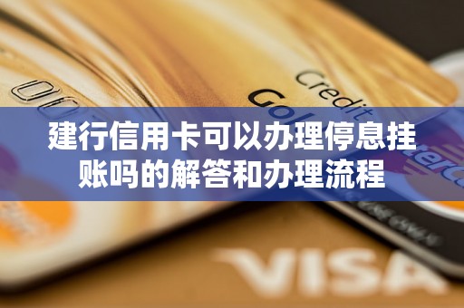 建行信用卡可以办理停息挂账吗的解答和办理流程