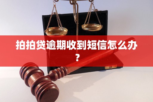 拍拍贷逾期收到短信怎么办？