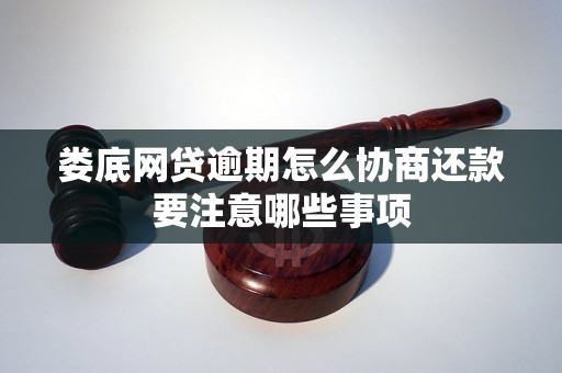 娄底网贷逾期怎么协商还款要注意哪些事项