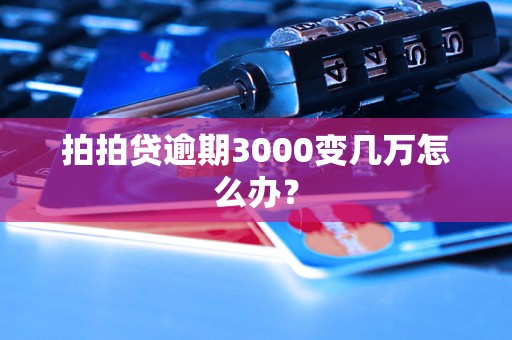 拍拍贷逾期3000变几万怎么办？