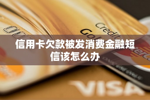 信用卡欠款被发消费金融短信该怎么办