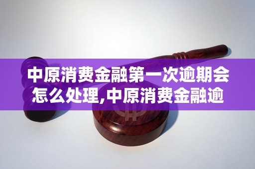 中原消费金融第一次逾期会怎么处理,中原消费金融逾期后果及处理方式