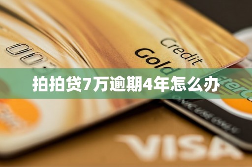 拍拍贷7万逾期4年怎么办