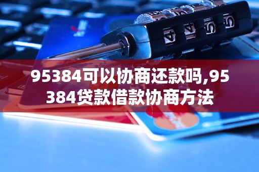 95384可以协商还款吗,95384贷款借款协商方法