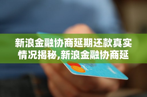 新浪金融协商延期还款真实情况揭秘,新浪金融协商延期还款是否可信