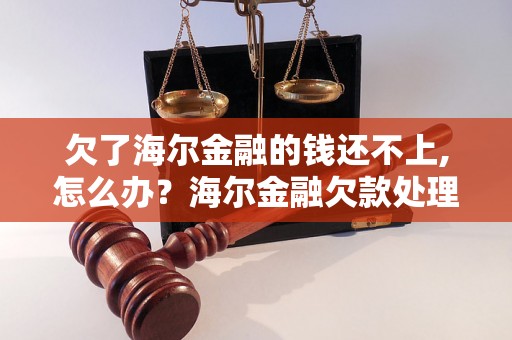 欠了海尔金融的钱还不上,怎么办？海尔金融欠款处理方法