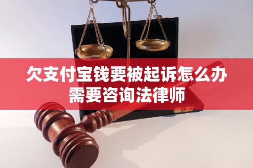 欠支付宝钱要被起诉怎么办需要咨询法律师