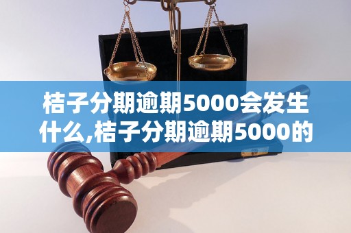 桔子分期逾期5000会发生什么,桔子分期逾期5000的后果