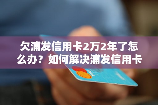 欠浦发信用卡2万2年了怎么办？如何解决浦发信用卡欠款问题？