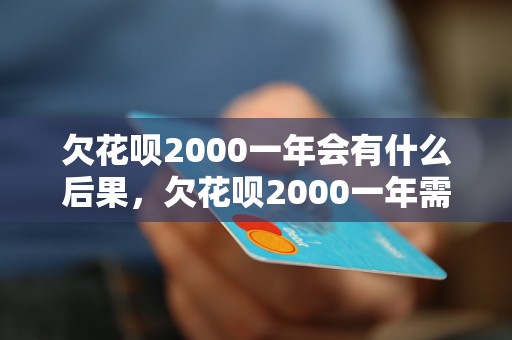 欠花呗2000一年会有什么后果，欠花呗2000一年需要还多少钱