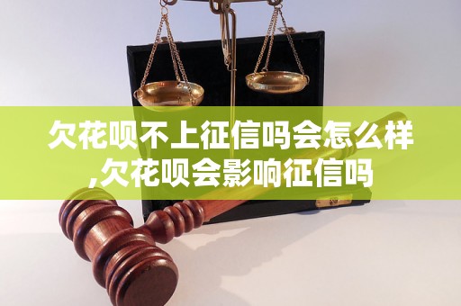 欠花呗不上征信吗会怎么样,欠花呗会影响征信吗