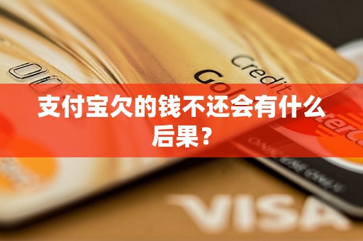 支付宝欠的钱不还会有什么后果？