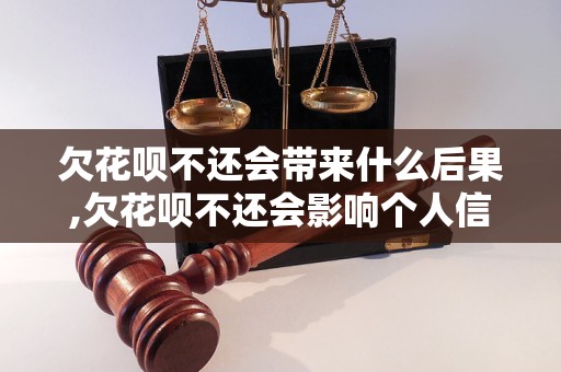 欠花呗不还会带来什么后果,欠花呗不还会影响个人信用吗