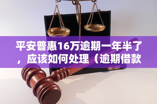 平安普惠16万逾期一年半了，应该如何处理（逾期借款解决办法有哪些）