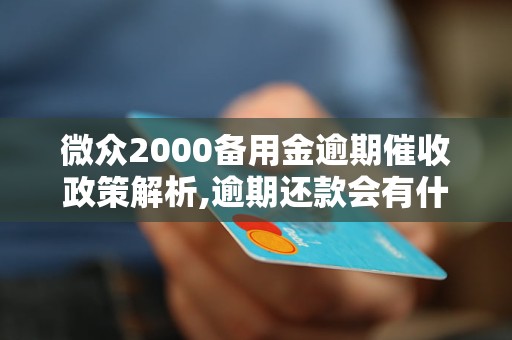 微众2000备用金逾期催收政策解析,逾期还款会有什么后果