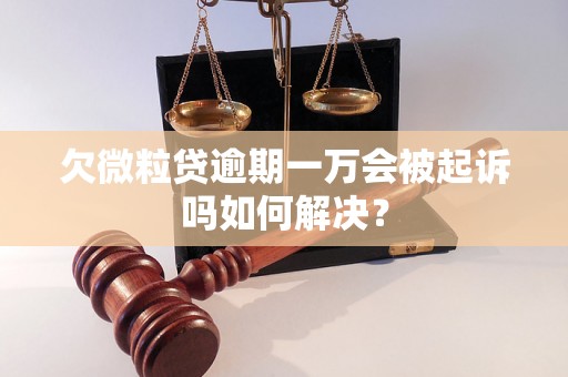 欠微粒贷逾期一万会被起诉吗如何解决？