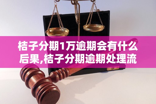 桔子分期1万逾期会有什么后果,桔子分期逾期处理流程