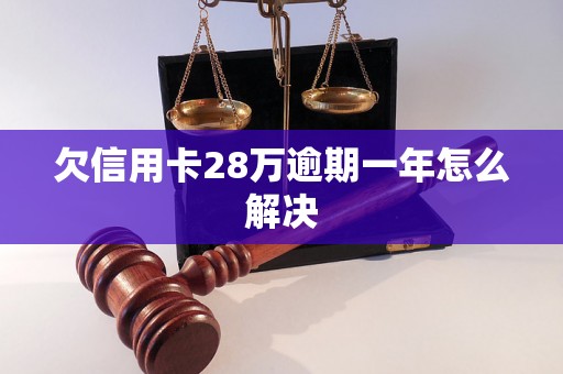 欠信用卡28万逾期一年怎么解决