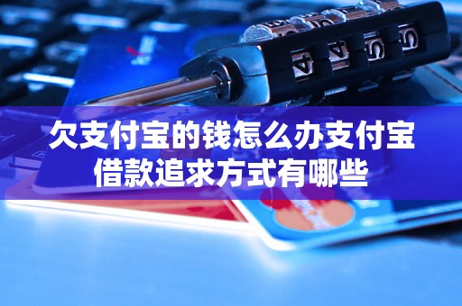 欠支付宝的钱怎么办支付宝借款追求方式有哪些