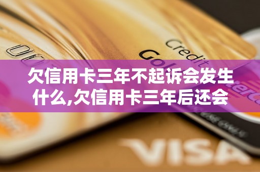 欠信用卡三年不起诉会发生什么,欠信用卡三年后还会追债吗