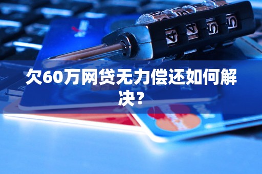 欠60万网贷无力偿还如何解决？