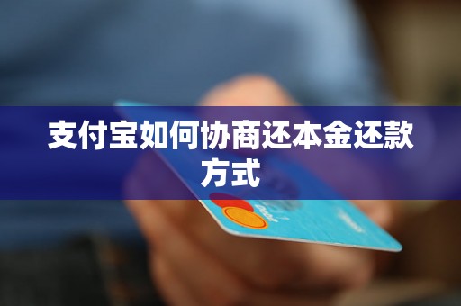 支付宝如何协商还本金还款方式