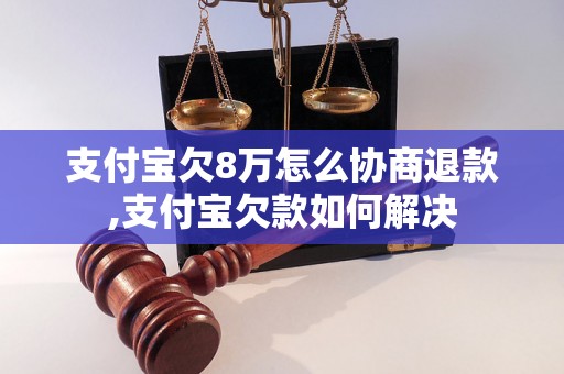 支付宝欠8万怎么协商退款,支付宝欠款如何解决