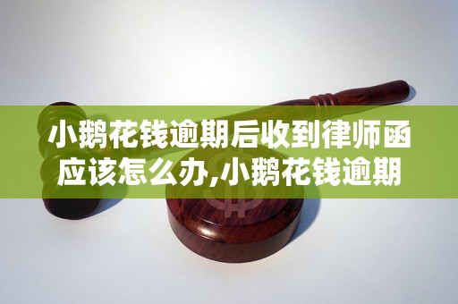 小鹅花钱逾期后收到律师函应该怎么办,小鹅花钱逾期后律师函来了怎么处理