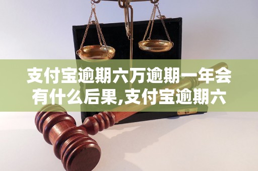 支付宝逾期六万逾期一年会有什么后果,支付宝逾期六万逾期一年怎么办