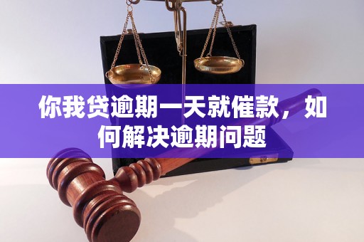 你我贷逾期一天就催款，如何解决逾期问题