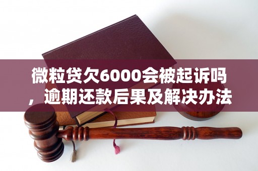 微粒贷欠6000会被起诉吗，逾期还款后果及解决办法详解