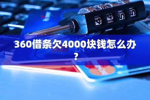 360借条欠4000块钱怎么办？