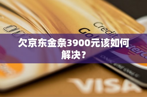 欠京东金条3900元该如何解决？