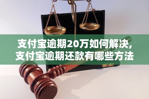 支付宝逾期20万如何解决,支付宝逾期还款有哪些方法