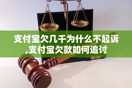 支付宝欠几千为什么不起诉,支付宝欠款如何追讨