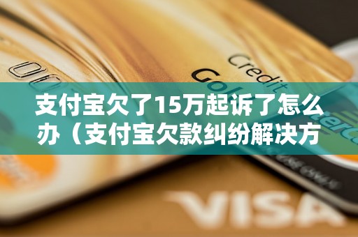 支付宝欠了15万起诉了怎么办（支付宝欠款纠纷解决方法）