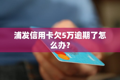 浦发信用卡欠5万逾期了怎么办？