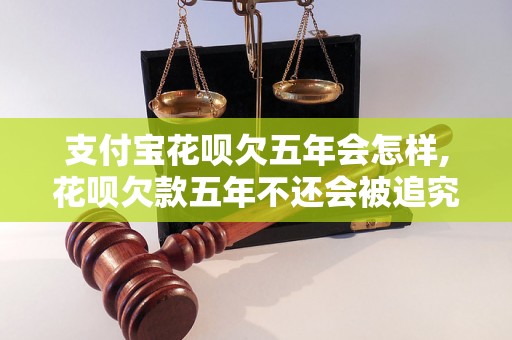 支付宝花呗欠五年会怎样,花呗欠款五年不还会被追究责任吗