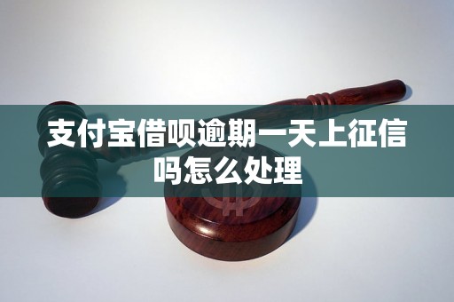 支付宝借呗逾期一天上征信吗怎么处理