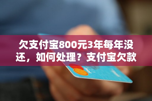 欠支付宝800元3年每年没还，如何处理？支付宝欠款逾期处理方法