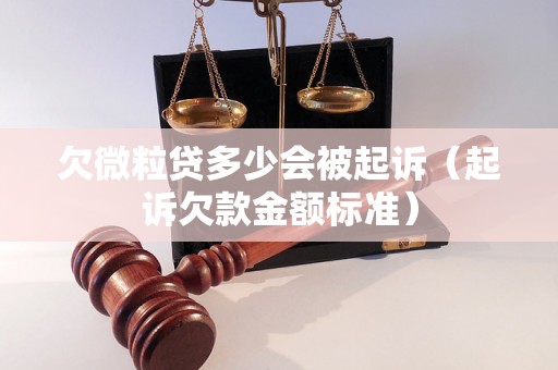 欠微粒贷多少会被起诉（起诉欠款金额标准）