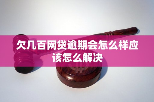 欠几百网贷逾期会怎么样应该怎么解决