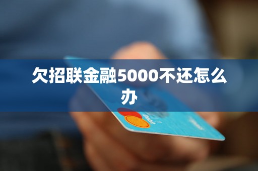 欠招联金融5000不还怎么办