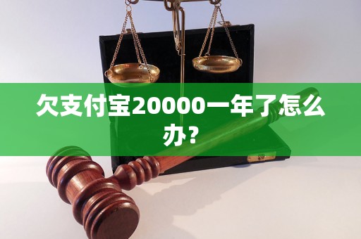 欠支付宝20000一年了怎么办？