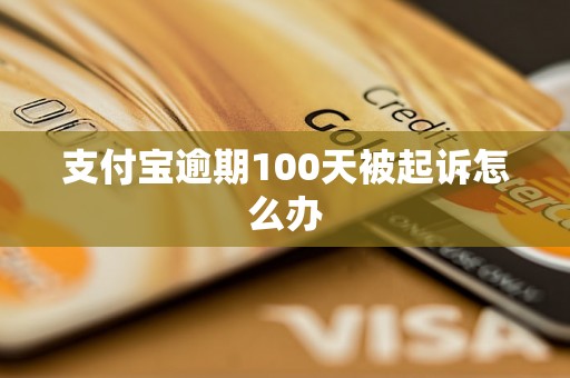 支付宝逾期100天被起诉怎么办